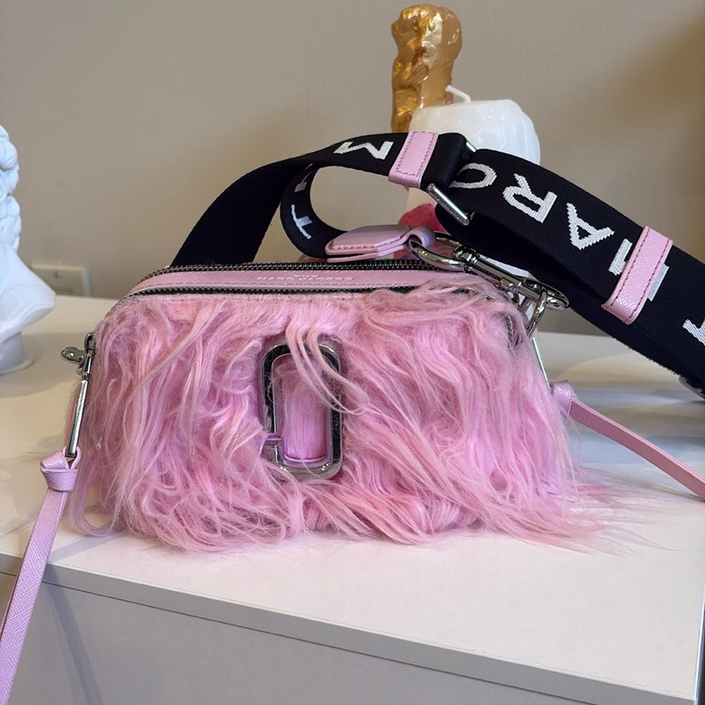 Marc Jacob’s  Pink Fur Crossbody Creature Bag